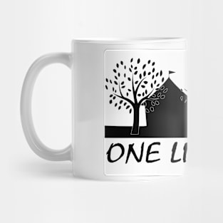 one life. live it. camping style Mug